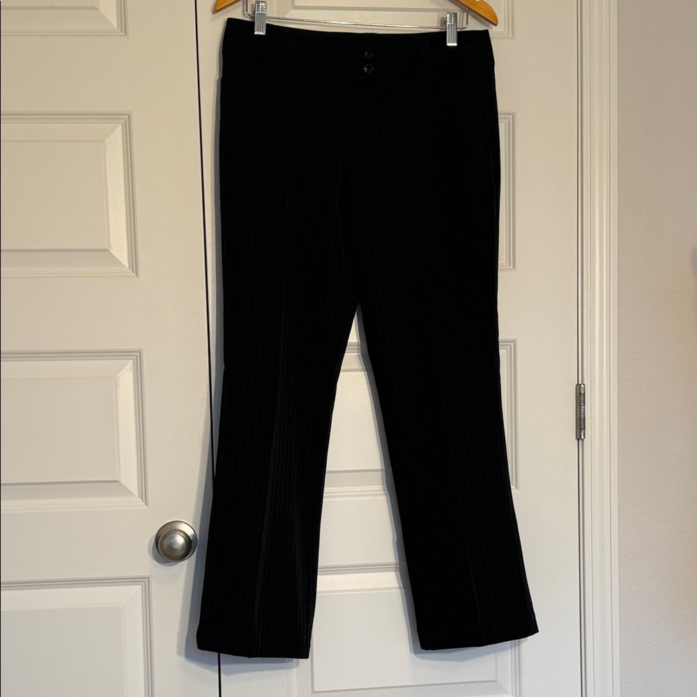 Tracy Evans Black Pinstripe Trousers